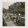 Marchers in street during Scottsboro protest parade in Harlem, New York