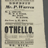 Othello broadside, 1835 June 23