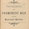 Thoughts of prominent men regarding Margaret Mather