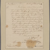 Platt, Richard. Newburgh. To Colonel Burr