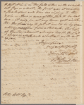 Stockton, Richard. Princeton. To Peter Colt