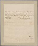 Van der Kemp, Francis Adrian. Oldenbarneveld. To Hon. Morris S. Miller