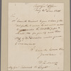 Marcy, William L. Adjt. General's Office. To Major General Edward W. Laight