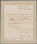 Marcy, William L. Adjt. General's Office. To Major General Edward W. Laight