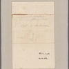 Mitchell, Samuel L. New York. To Captain A. Partridge