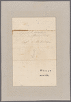 Mitchell, Samuel L. New York. To Captain A. Partridge