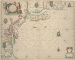 A chart of the sea coasts of New England New Jarsey Virginia Maryland and Carolina from C. Cod to C. Hatteras