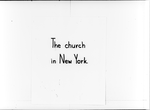 "Position of Church Toward Slavery in Early Dutch Period"