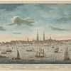 An east perspective view of the city of Philadelphia, in the province of Pensylvania, in North America; taken from the Jersey shore