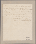 Pitcher, Nathaniel. House of Representatives. To Governor Yates