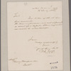 Rodgers, John. Navy Commissioners Office. To Messrs. Henry Thompson and Son