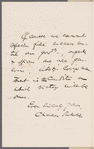 Sumner, Charles. To Charles Scribner