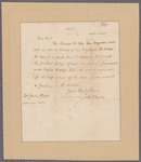 Taylor, John. To Colonel Charles Clinton
