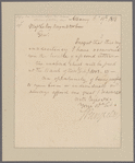 Van Rensselaer, Stephen. Albany. To Messrs. Le Roy Bayard and M. Evers