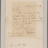 Watson, Elkanah. Albany. To Henry Glen