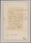 Watson, Elkanah. Albany. To Henry Glen
