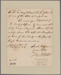 [Tomkins, Daniel D.], recipient. Williams, Judah, et al. To Daniel D. Tompkins