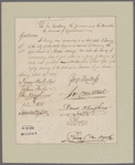 Clinton, George, et. al. Albany. To Governor and Honorable Council of Appointment