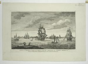 A view of Charles Town, the capital of South Carolina, in North America
