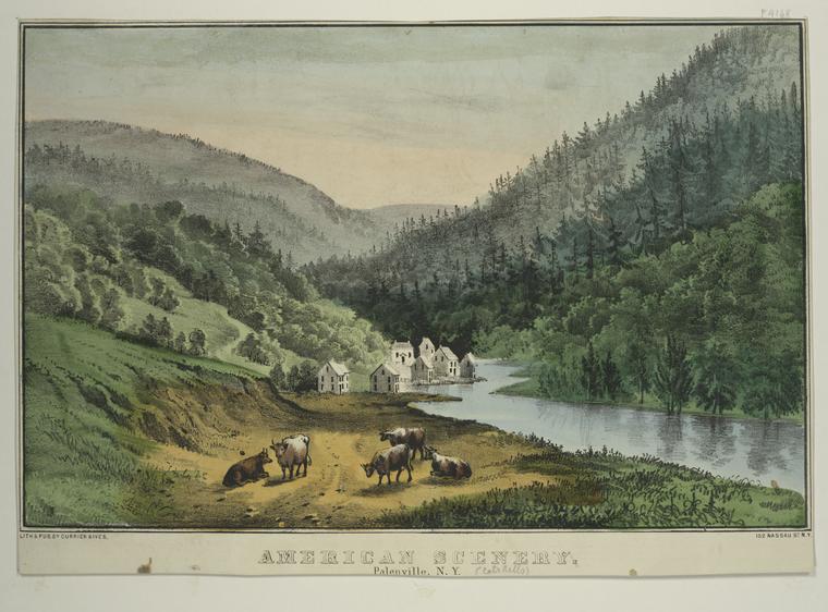 American scenery, Palenville, New York. NYPL Digital Collections