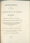 Appendix, containing an account of the commemoration of the completion of the Erie Canal...