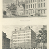 Broad Street (Custom House in the distance) ; Holt's New Hotel (Corner of Fulton and Water Street).