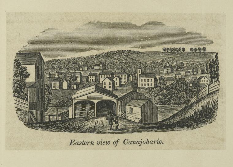 Eastern view of Canajoharie. NYPL Digital Collections