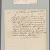 Biron, Louis-Antoine de Gontaut, duc de. Paris. To M. Donadieu