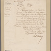 Decazes, Elie. Paris. To Monsieur le Baron