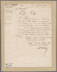 Decazes, Elie. Paris. To Monsieur le Baron