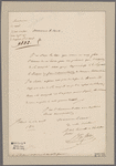 [Fain, Baron] St. Cloud. To M. le comte