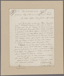 Guillesminot. Paris. To Mejean, Secrétaire général du department de la Seine