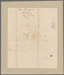 Bloomfield, Brigadier General Joseph. Washington. To Chrst. Peter Wersman