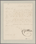 Field, Cyrus W. New York. To T. Bailey Myers