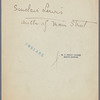 Sinclair Lewis, 1885-1951.