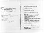 List of Questions Prepared by Mr. Nugent for the Information Quiz Program