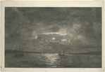 An original sketch by an English officer on board one of Adml. Howe's fleet, while at anchor in the Lower Bay, previous to landing on Long Island at Graves-End