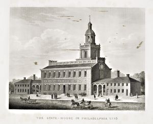 The State-House in Philadelphia 1776.