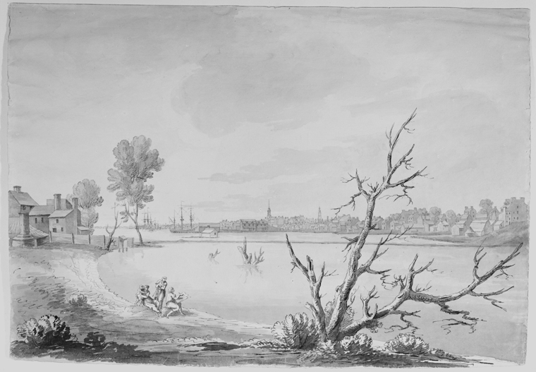 Phila. 1777 drawing by Robertson