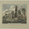 Ruins of Trinity Church as seen after the memorable conflagration of Septr. 21st. 1776....