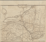 Map of New York State showing the route of the New York and Oswego Midland Railroad