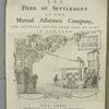 The deed of settlement of the Mutual Assurance Company, for insuring houses from loss by fire in New York.