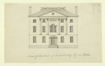 Front of the house of Joseph Coolidge Esqr. in Boston