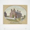 Massachusetts Hall in the University of Cambridge, New-England