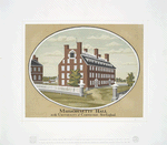 Massachusetts Hall in the University of Cambridge, New-England