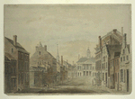 A view of Broad Street, Wall Street, and the City Hall