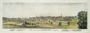 A south west view of Lancaster in Pennsylvania