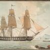 The United States ship President entering the harbor of Marseilles