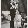 Nigel Davenport and Angela Lansbury (standing in embrace) in the stage production A Taste of Honey