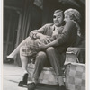 Nigel Davenport and Angela Lansbury (embracing on chair) in the stage production A Taste of Honey